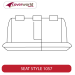 Rear Row Seat Covers - Made to Order - Kakadu Canvas