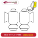 Front Bucket Seats with Adjustable Headrests and Integrated Side Seams Airbags