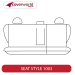 2nd Row Seat Covers - Made to Order - Jacquard