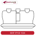Rear Row Seat Covers - Made to Order - Leather Look Vinyl