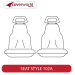 Front Row Seat Covers - Made to Order - Jacquard