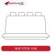 4 Seats Rear Row Seat Covers - Made to Order - Platinum Velour
