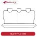 Rear Row Seat Covers - Made to Order - Jacquard