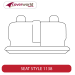 Rear Row Seat Covers - Made to Order - Leather Look Vinyl