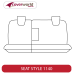Rear Row Seat Covers - Made to Order - Leather Look Vinyl