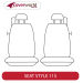 Front Seat Covers Row - Made to Order - Neoprene