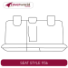 Rear Row Seat Covers - Made to Order - Leather Look Vinyl