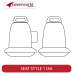 Front Seat Covers Row - Made to Order - Platinum Velour
