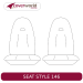 Front Seat Covers Row - Made to Order - Jacquard