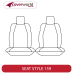 Front Seat Covers Row - Made to Order - Kakadu Canvas