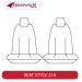Front Seat Covers Row - Made to Order - Platinum Velour