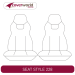 Front Seat Covers Row - Made to Order - Kakadu Canvas
