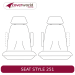 Front Seat Covers Row - Made to Order - Platinum Velour