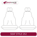 Front Seat Covers Row - Made to Order - Kakadu Canvas