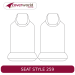 Front Seat Covers Row - Made to Order - Leather Look Vinyl