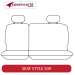 Rear Row Seat Covers - Made to Order - Jacquard