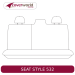 Rear Row Seat Covers - Made to Order - Leather Look Vinyl