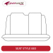Rear Row Seat Covers - Made to Order - Platinum Velour