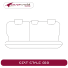 Rear Row Seat Covers - Made to Order - Jacquard