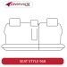 Rear or 2nd Row Seat Covers - Made to Order - Kakadu Canvas