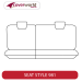 3rd Row Seat Covers - Made to Order - Kakadu Canvas
