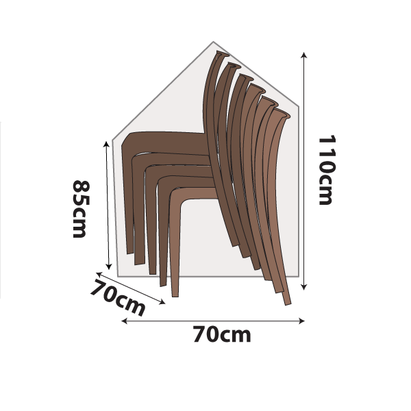 premium outdoor uv & rain storage furniture cover for stacking patio chairs - buy online coverworld australia