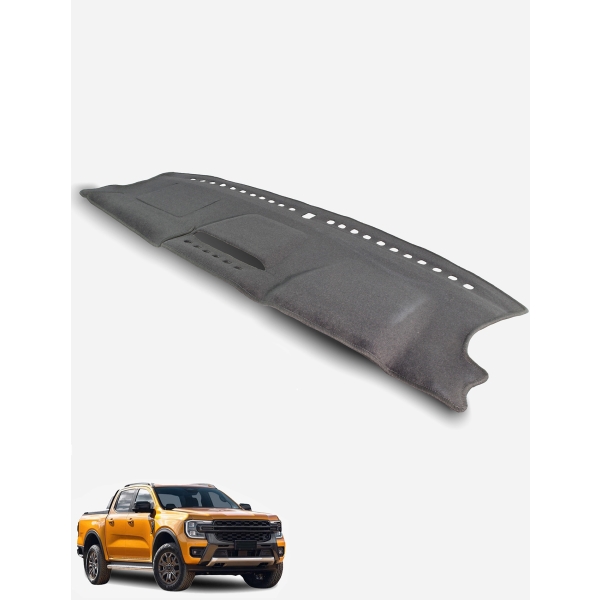 Ford Ranger PY Wildtrak/Raptor models  WITHOUT centre speaker & WITH front glovebox Dash Mat in Charcoal