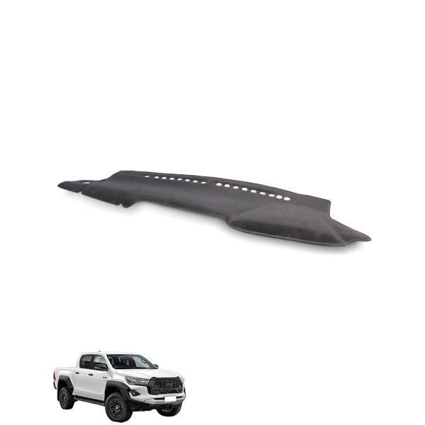 Toyota Hilux GUN126R Rugged X & Rogue Models Dash Mat in Black