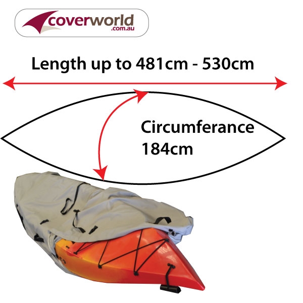kayak - canoe cover - 481cm to 550cm
