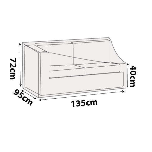 premium outdoor uv & rain storage furniture cover for Lshape sectional sofas - buy online coverworld australia