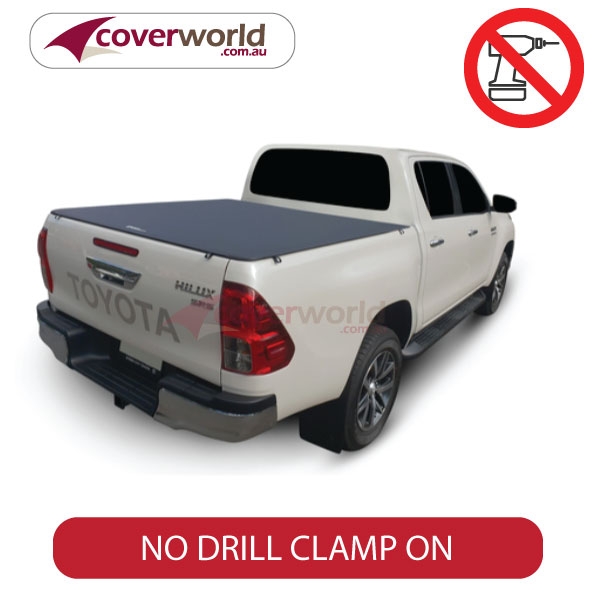 Hilux A Deck Dual Cab Genuine No Drill Clip On Tonneau Cover - No Sports Bar, No Headboard