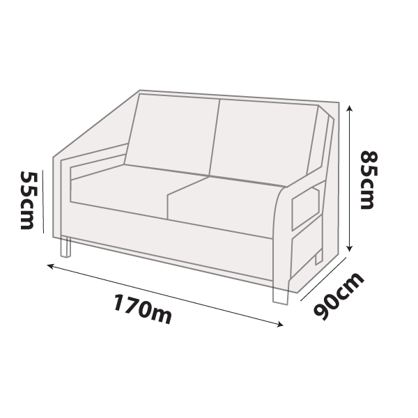premium outdoor uv & rain storage furniture cover for sofa / love seats - buy online coverworld australia