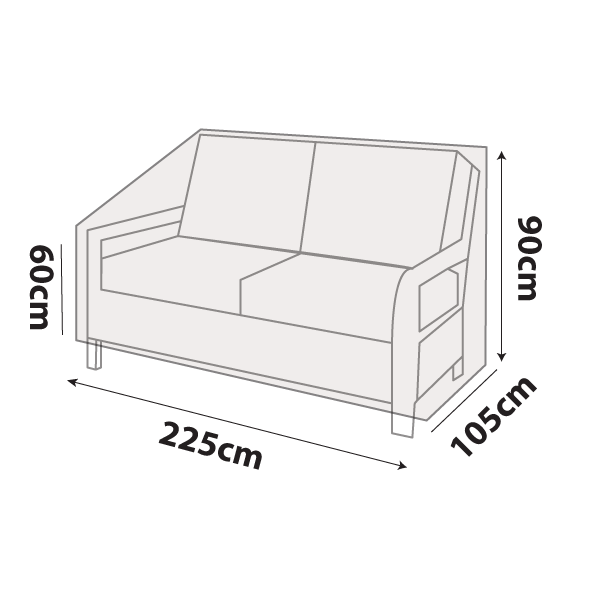 premium outdoor uv & rain storage furniture cover for sofa / love seats - buy online coverworld australia