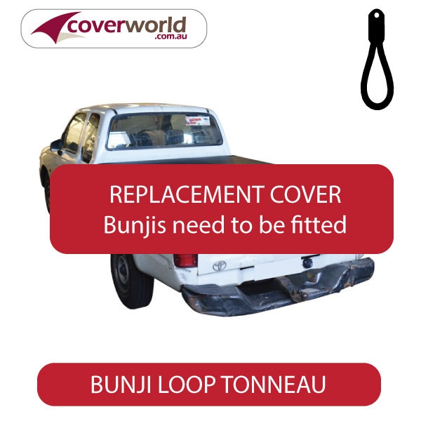 toyota hilux extra cab -  soft tonneau cover - replacement bunji