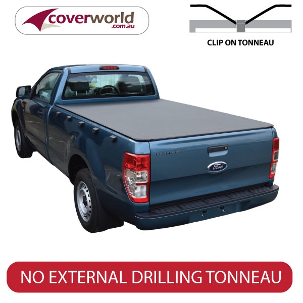 ford ranger tonneau cover single cab - clip on