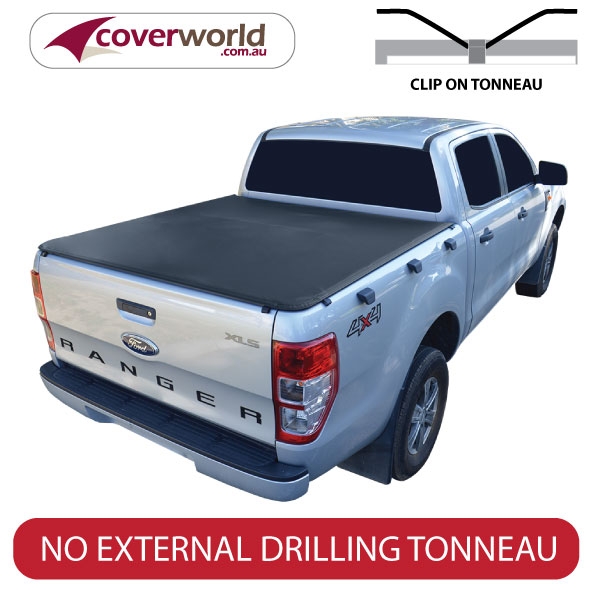 ford ranger tonneau cover single cab - clip on