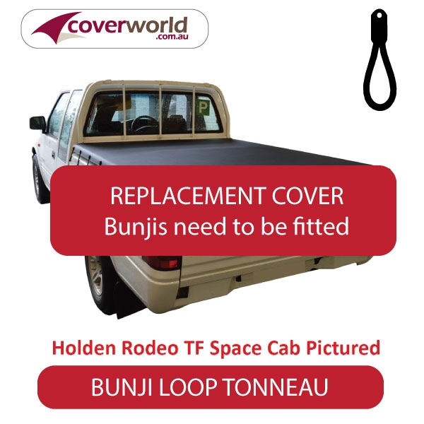 holden rodeo and colorado space cab  -  tonneau cover - replacement bunji