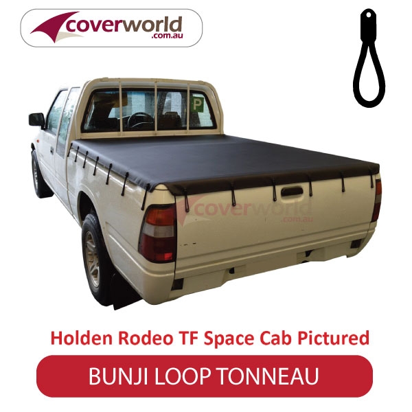 holden rodeo and colorado space cab  -  tonneau cover - bunji - new installation