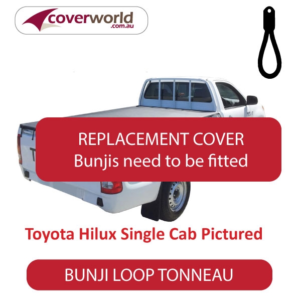 holden rodeo and colorado single cab  -  tonneau cover - replacement bunji