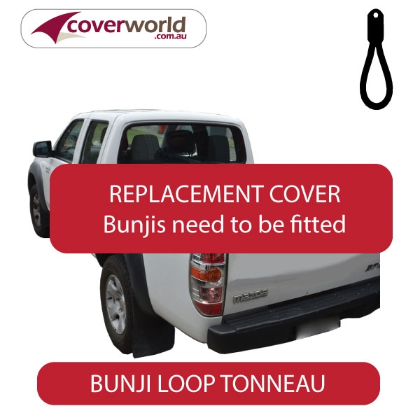 mazda bt50 - dual cab -  soft tonneau cover - replacement bunji