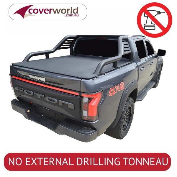 Foton Tunland 2025 to Current (with Sports Bar Clip On) Tonneau Cover