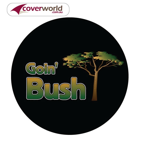 Printed Spare Tyre - Wheel Cover - GOIN BUSH