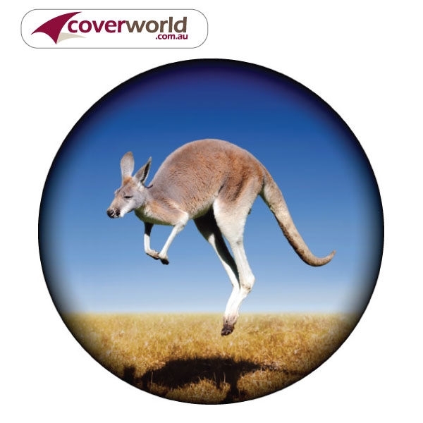 printed spare tyre - wheel cover - doggy cool