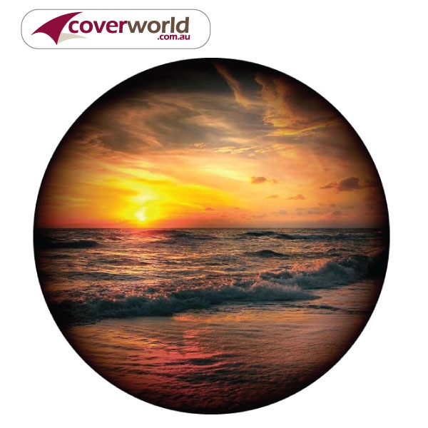 tyre cover Aus Oz Beach Sunset Photo