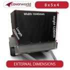 cage trailer cover 8 x 5 x 4