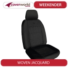 seat covers woven jacquard toyota hilux with bucket and 3/4 bench seat - march 2005 to july 2015