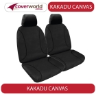 canvas nissan navara seat covers - rx and rx silverline - dual cab - d40 series