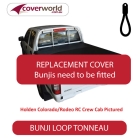 nissan navara d22 dx - 4wd dual cab -  soft tonneau cover - replacement bunji