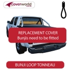 nissan navara d22 st-r dual cab -  soft tonneau cover - replacement bunji