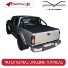 nissan navara d22 st-r dual cab -  soft tonneau cover - clip on